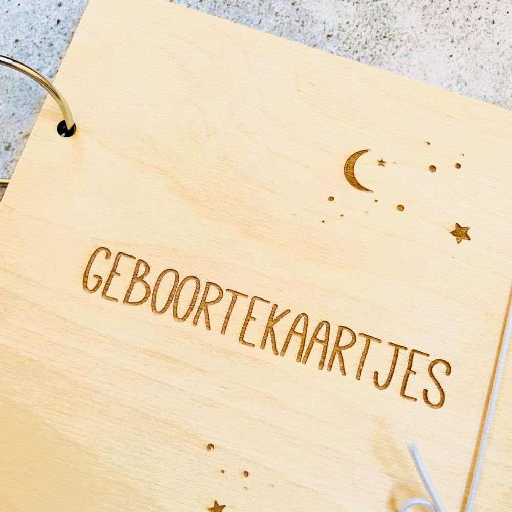 Lieve maantjes geboorte kaartjes bundel